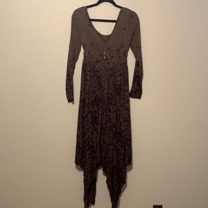 Free People handkerchief hemline maxi dress